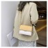Spring and summer new contrast color chain bag women 2025 new Korean version all-match shoulder crossbody fashionable texture small square bag