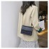 Spring and summer new contrast color chain bag women 2025 new Korean version all-match shoulder crossbody fashionable texture small square bag