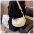 Retro high-end fashion small bag for women 2025 autumn and winter simple casual saddle bag niche versatile trendy shoulder bag
