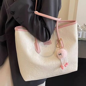 Korean style simple casual large capacity bag women's spring and summer fashion all-match tote bag commuting shoulder bag