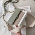 Spring and summer new contrast color chain bag women 2025 new Korean version all-match shoulder crossbody fashionable texture small square bag