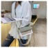 Spring and summer new contrast color chain bag women 2025 new Korean version all-match shoulder crossbody fashionable texture small square bag