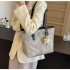 High-end fashionable versatile shoulder commuter bag for women 2025 spring and summer new style student class large capacity tote bag