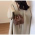 New fashion all-match bag for women, crocodile pattern woven bucket bag, high-quality texture commuter shoulder bag