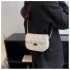 2025 new high-grade diamond chain niche commuter small gold bead crossbody small bag female spring and summer niche all-match