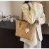 High-end fashionable versatile shoulder commuter bag for women 2025 spring and summer new style student class large capacity tote bag