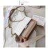 2025 new spring and summer new contrast color chain bag women's Korean version all-match shoulder crossbody fashionable texture small square bag