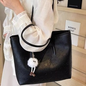 Korean style simple casual large capacity bag women's fashion all-match tote bag commuting shoulder bag