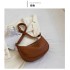 2025 Retro High-end Fashion Small Bag Women Autumn and Winter Simple Leisure Saddle Bag Niche All-match Trendy Shoulder Bag