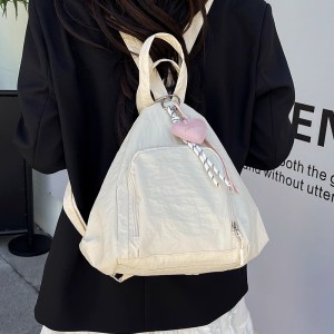 2025 summer new style student class simple casual backpack female large capacity crossbody commuter tote bag